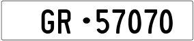 Trailer License Plate
